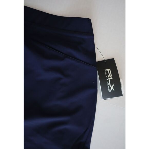 RLX Ralph Lauren Women Sz M Navy Pickleball Tennis Golf Pleated Back Skort - Picture 7 of 11